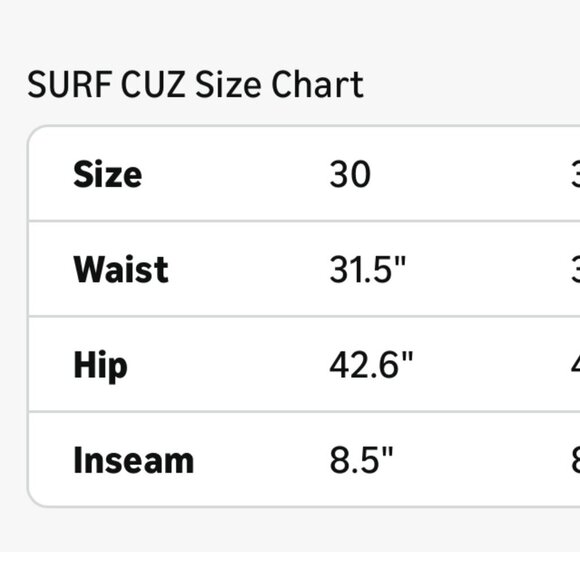 Men's Board/Swim Shorts. 4-way Stretch. UPF50. Key Holder. Surf Cuz 30" - Picture 7 of 13